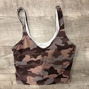 Lululemon Camo Sports Bra (Brown/Gray Print)